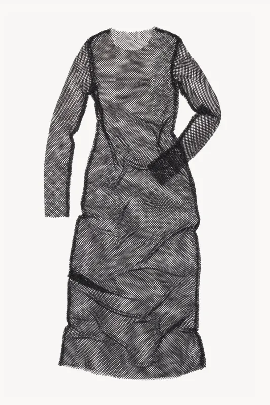 Danica Crystal Mesh Dress Black sold by TOVE