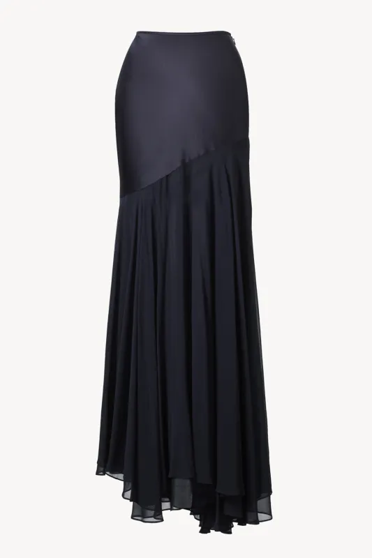 Sinead Skirt Navy sold by TOVE