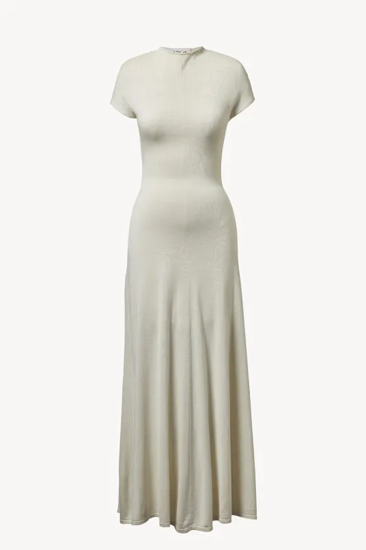 Lenore Knit Dress Cream sold by TOVE