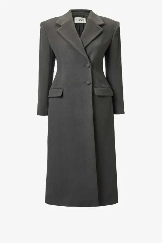 Vonnie Coat Dark Grey sold by TOVE