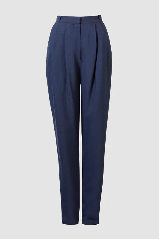 Arlet Trouser Navy sold by TOVE