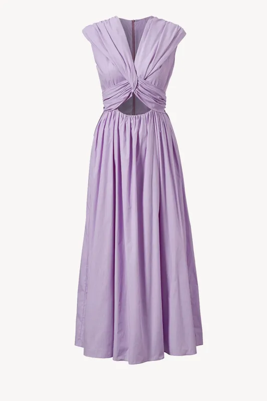 Carine Dress Organic Cotton Lilac sold by TOVE