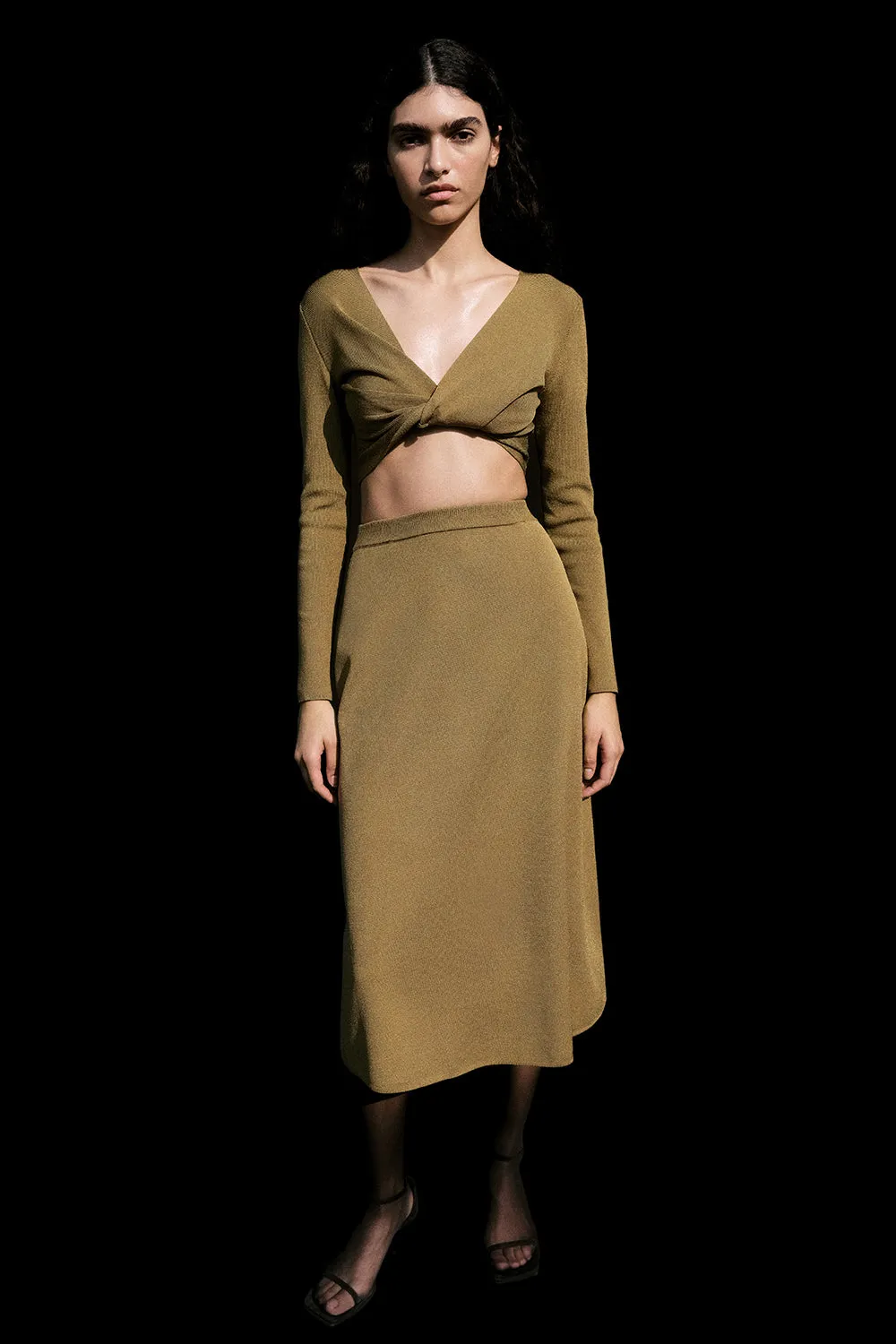 Lea Skirt Khaki sold by TOVE product image thumbnail 3