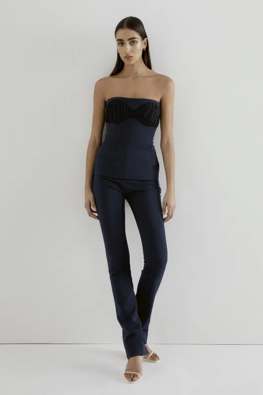 Calla Trouser Dark Navy sold by TOVE