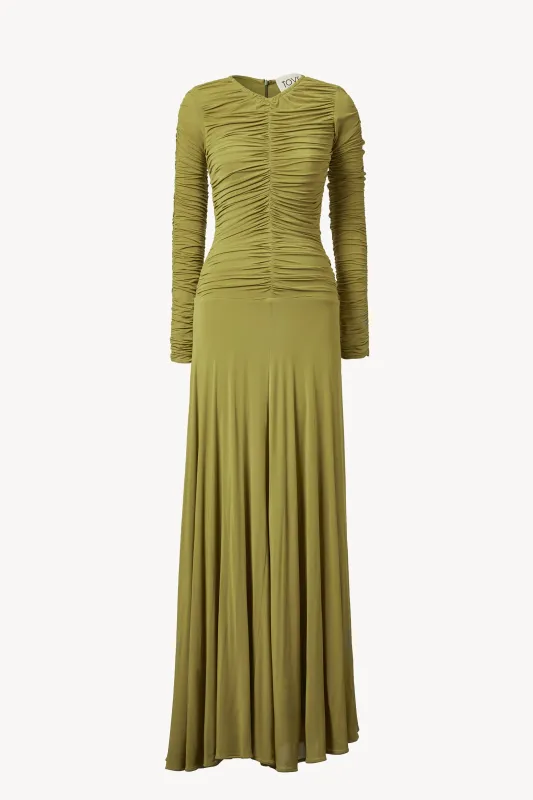 Eira Dress Chartreuse made by TOVE