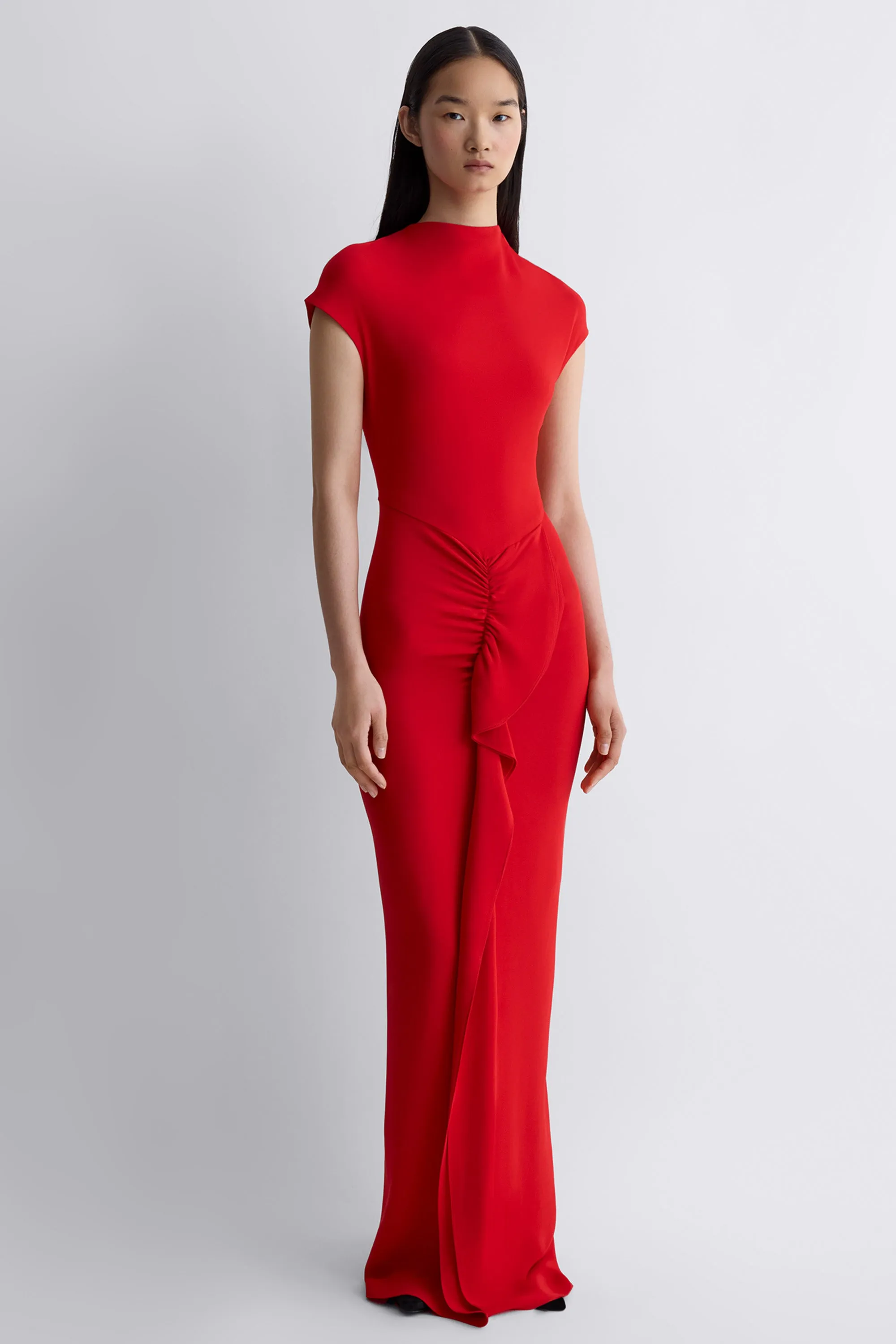 Beth Dress Red sold by TOVE