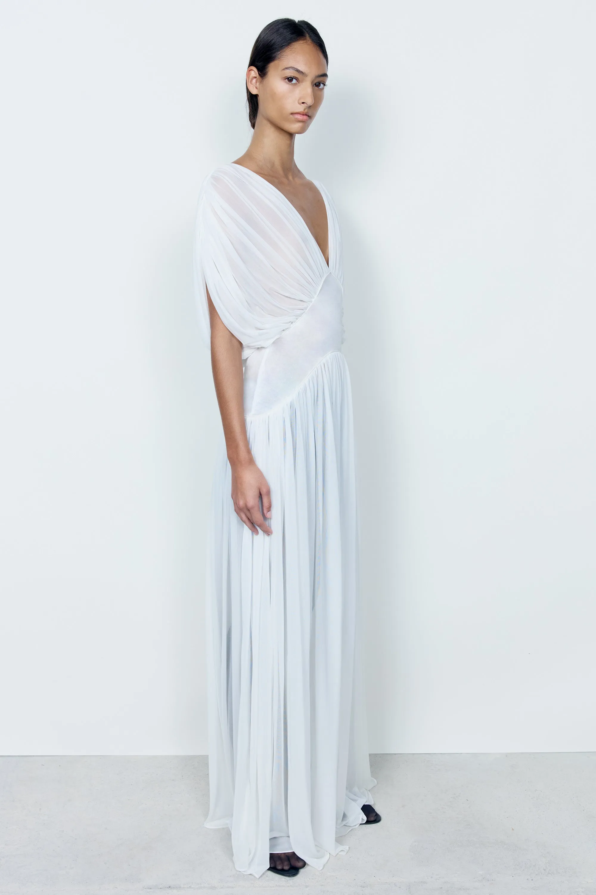 Lyla Dress White sold by TOVE