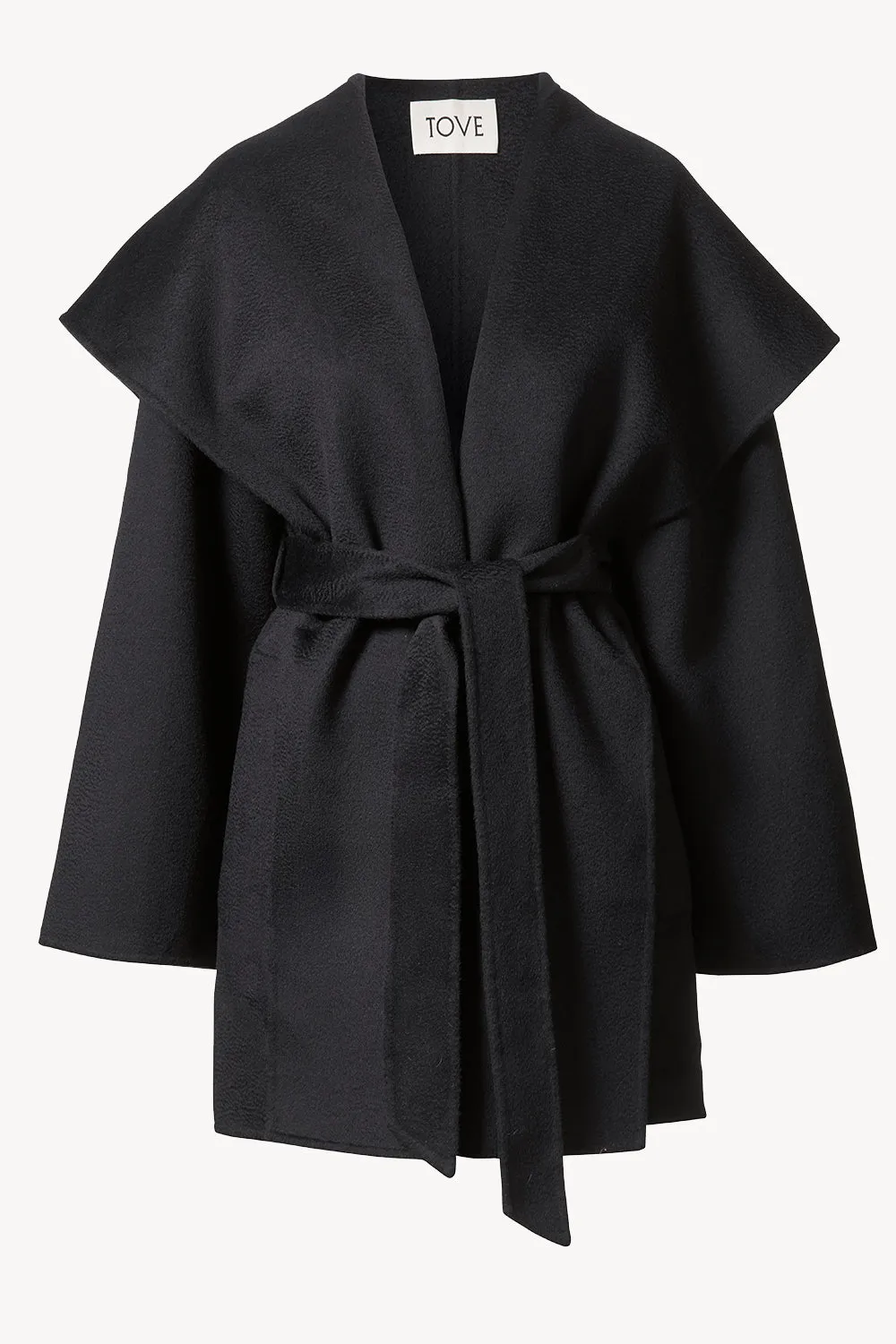 Senta Coat Navy sold by TOVE