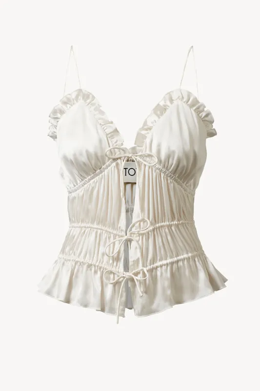 Keonie Top White sold by TOVE