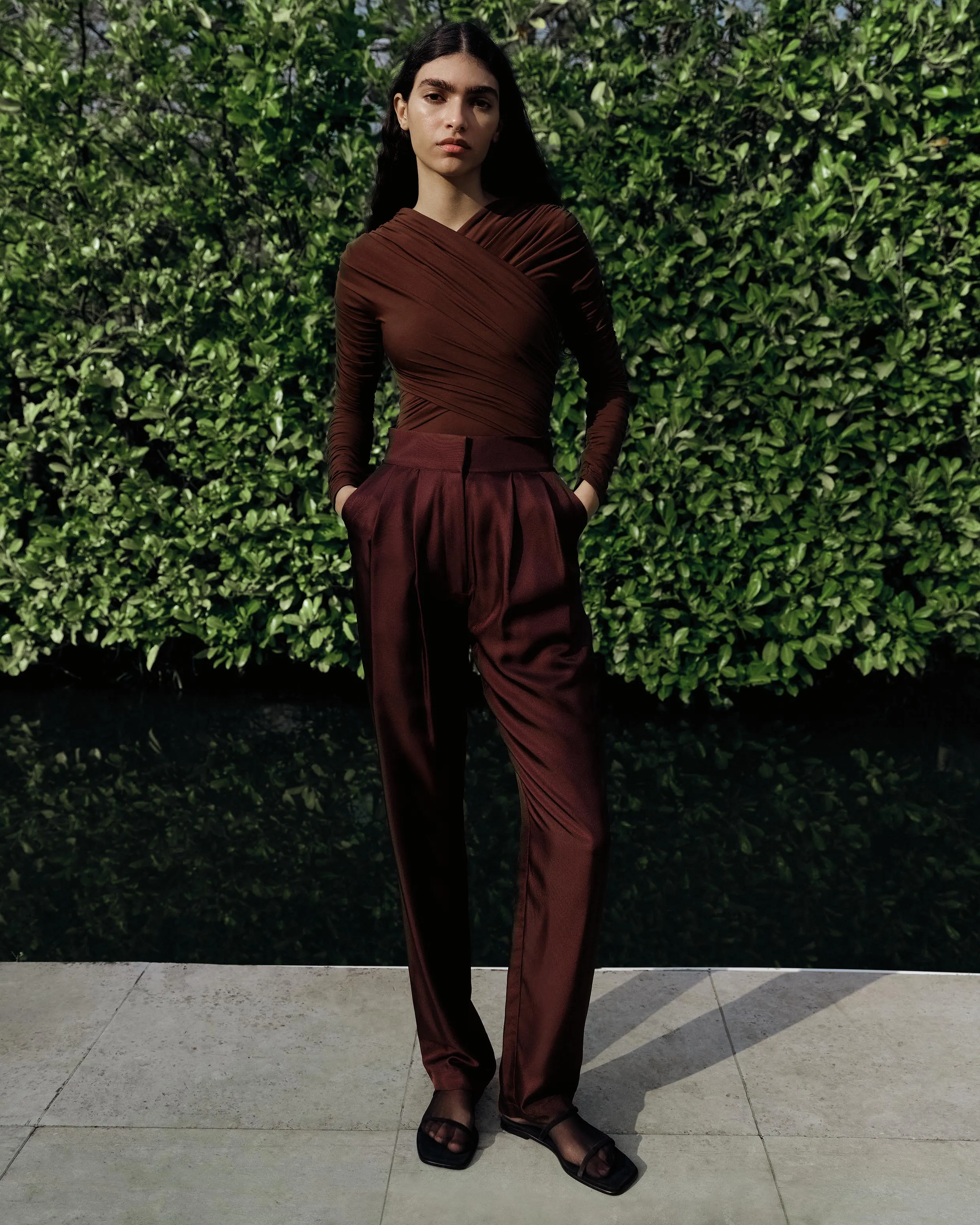 Joni Bodysuit Chocolate sold by TOVE product image thumbnail 3