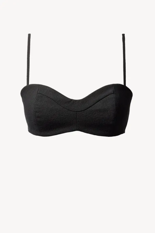 Etta Bralette Black sold by TOVE