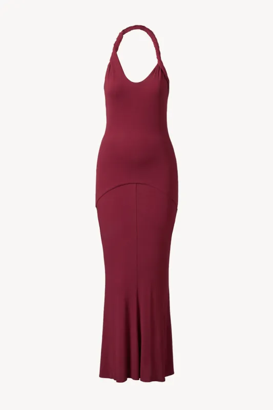 Eleanor Dress Burgundy sold by TOVE