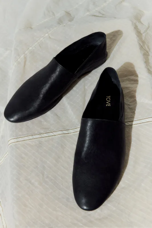 Pascale Slipper Black sold by TOVE