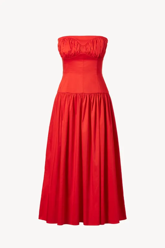 Lauryn Dress Red sold by TOVE