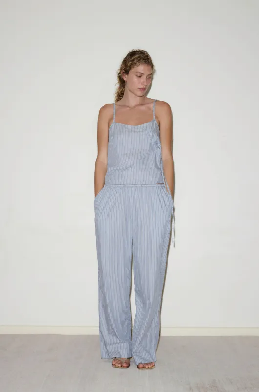 Ease Trouser - Glacier Stripe sold by Deiji Studios