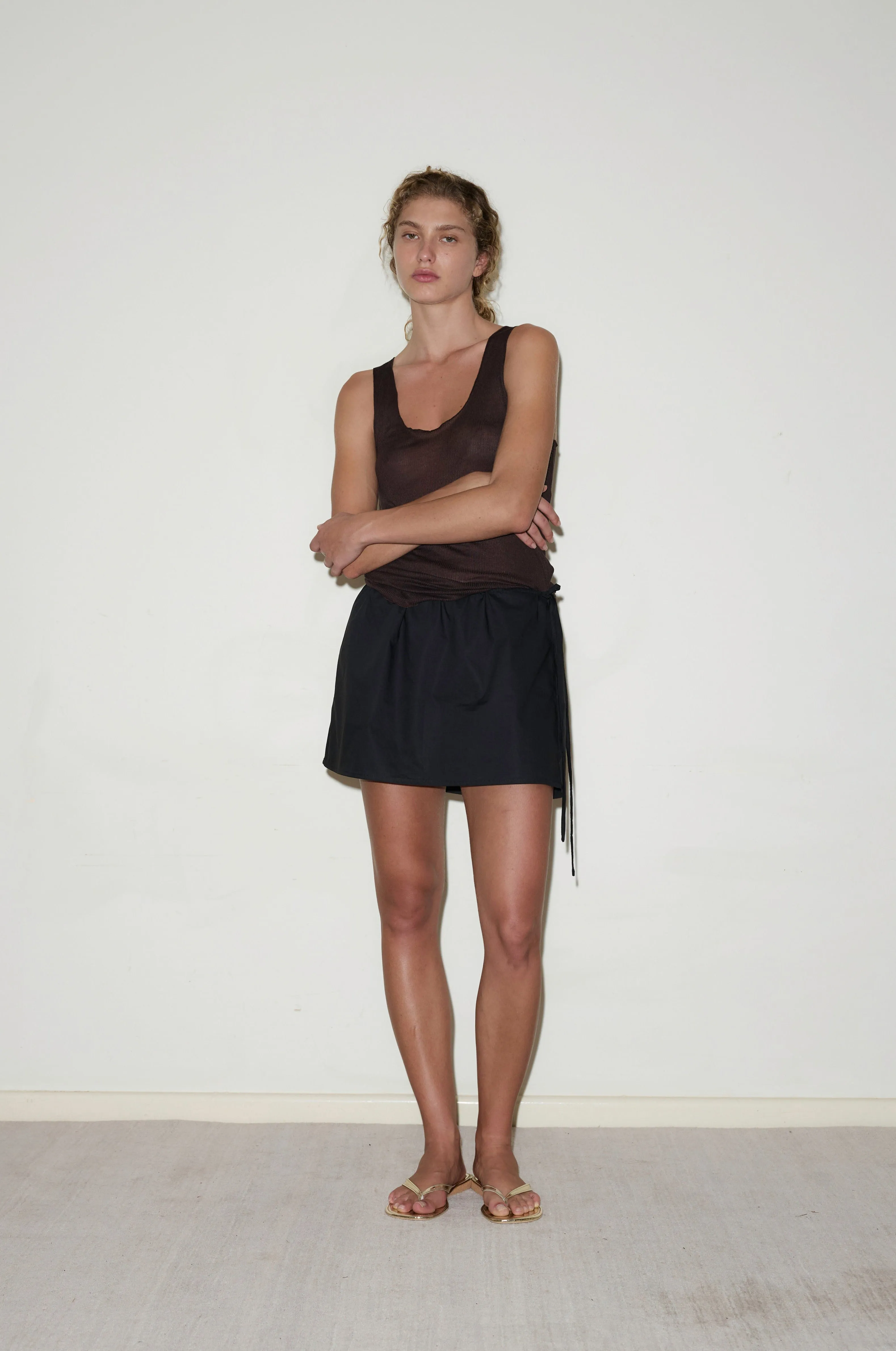 Block Mini Skirt - Black sold by Deiji Studios product image thumbnail 2