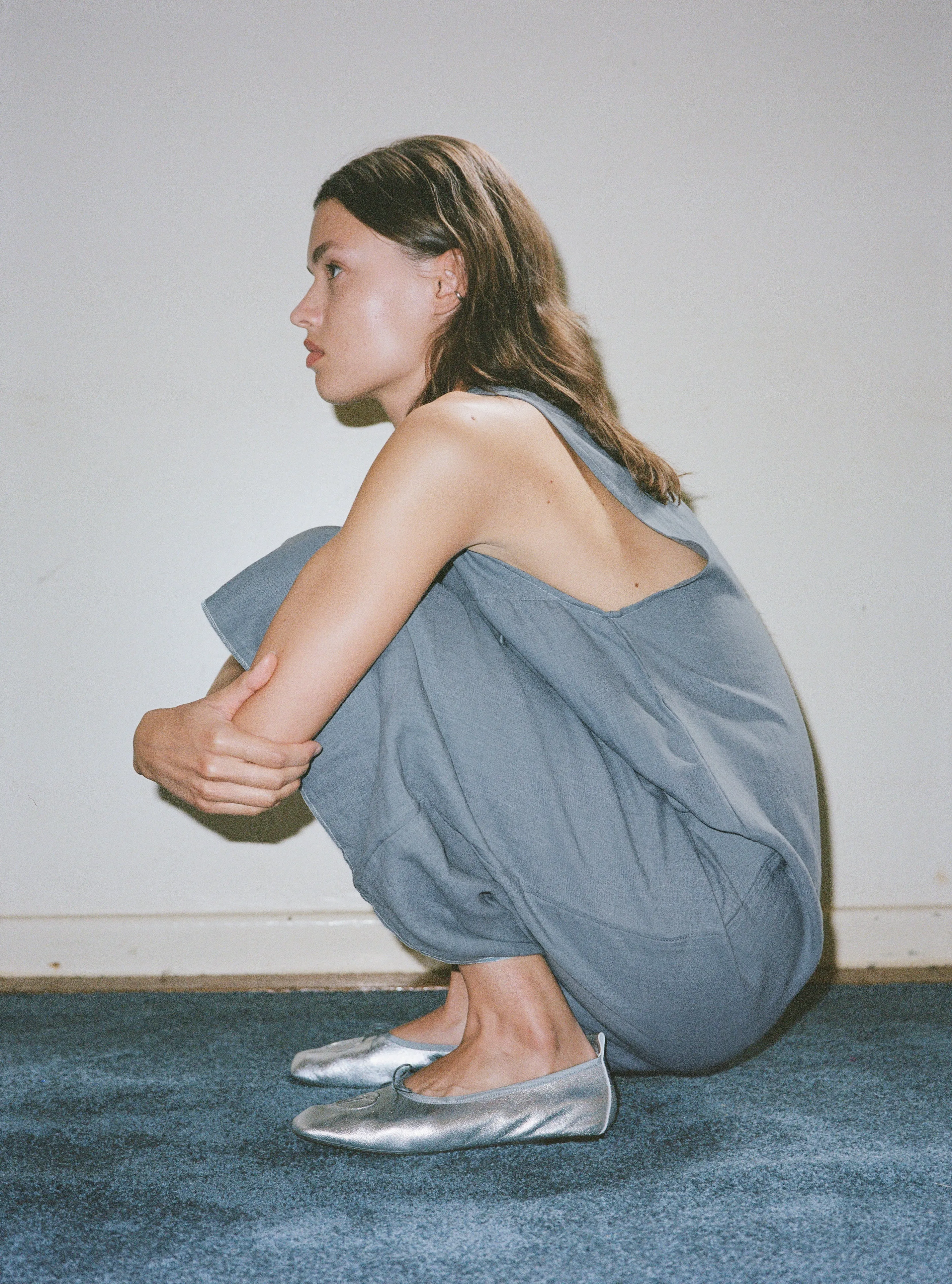 The Tie Slip Dress - Air sold by Deiji Studios product image thumbnail 5