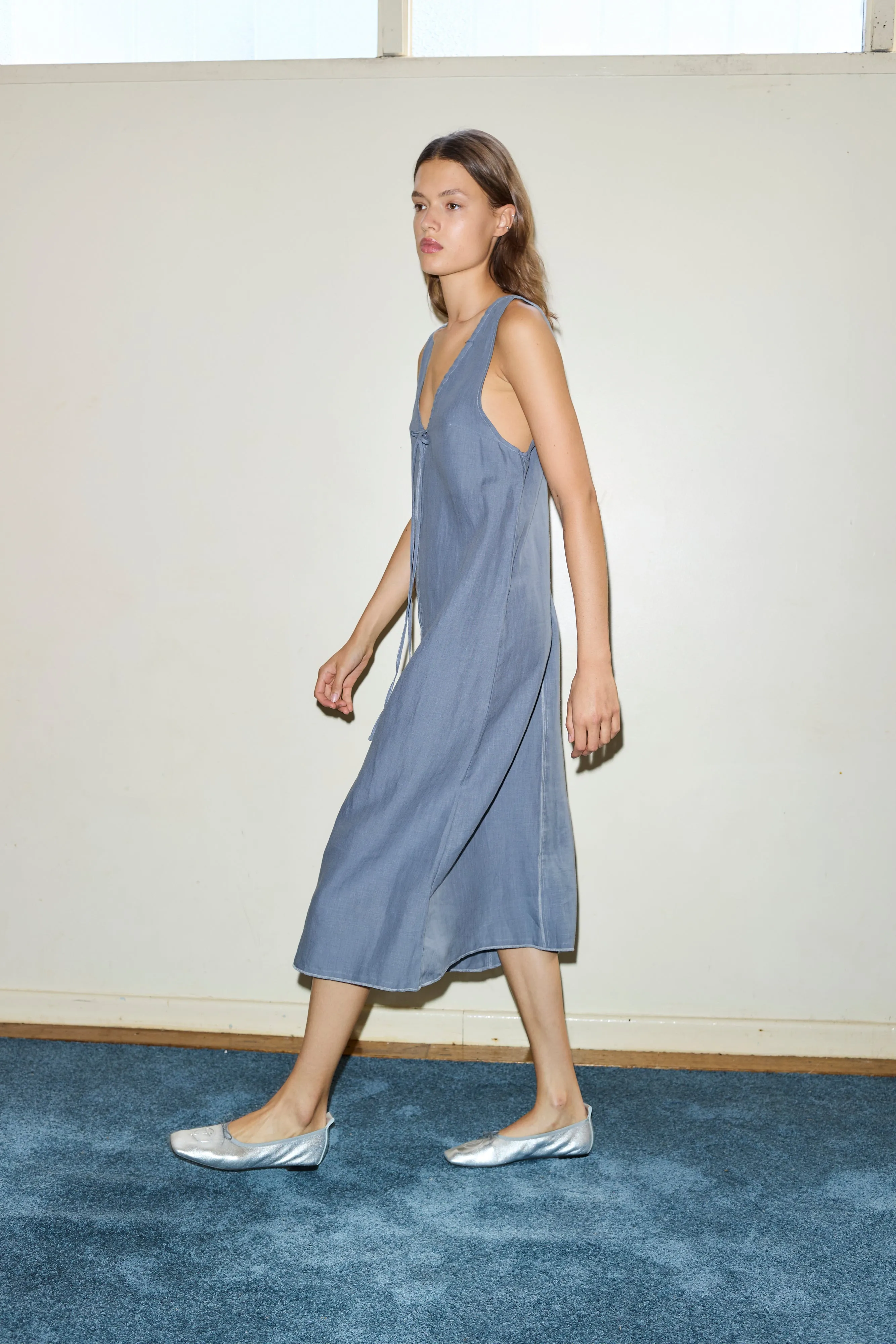 The Tie Slip Dress - Air sold by Deiji Studios product image thumbnail 4