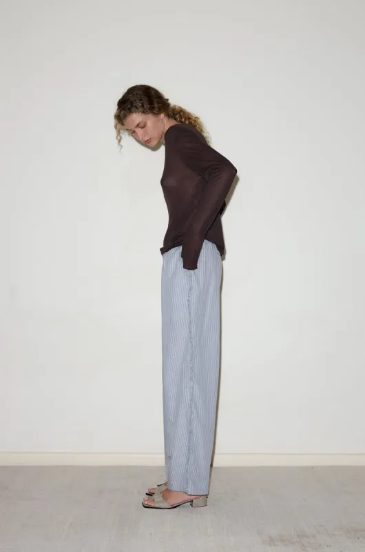 Ruffle Pant - Glacier Stripe sold by Deiji Studios