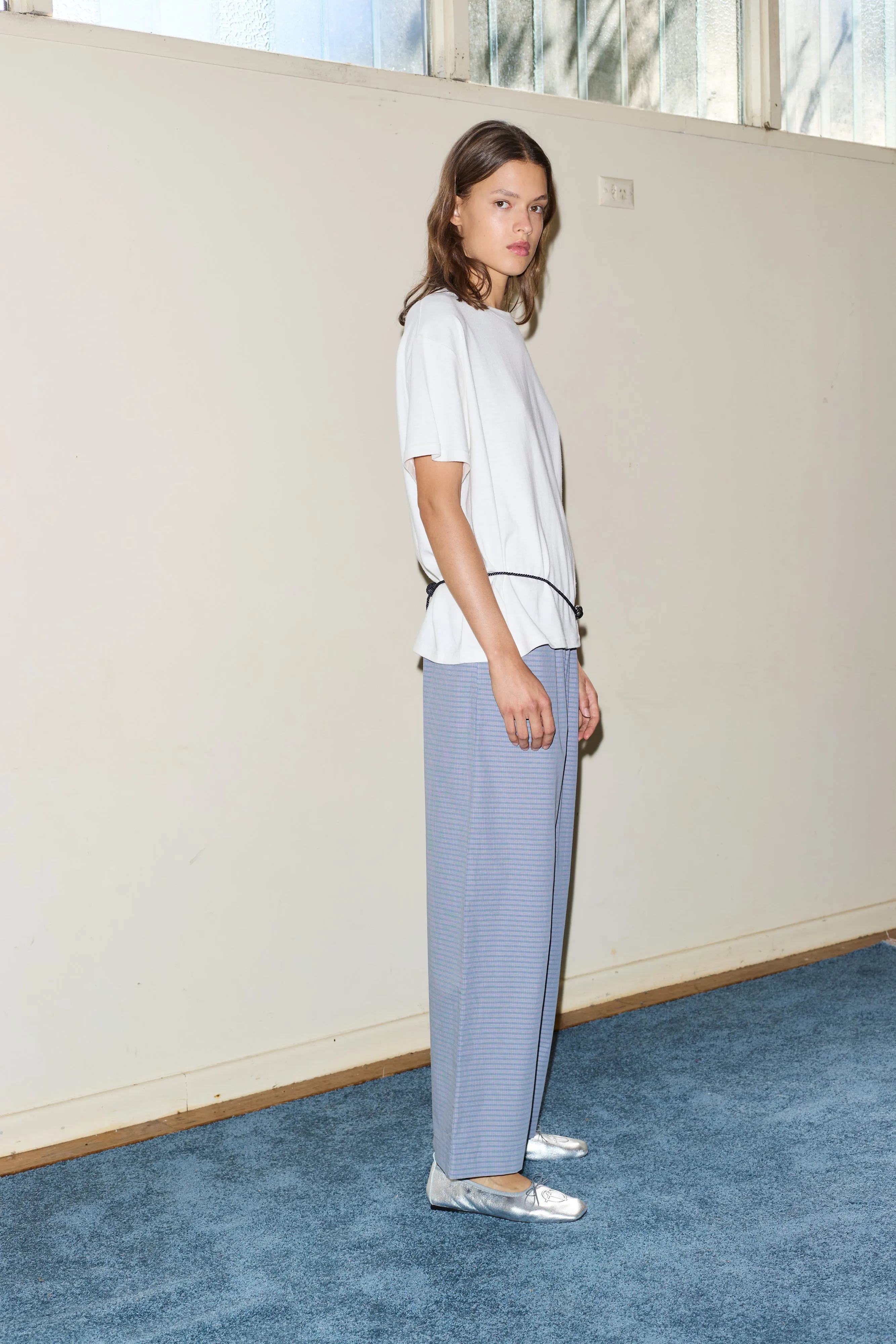 the ease trouser - pillow check sold by Deiji Studios product image thumbnail 4