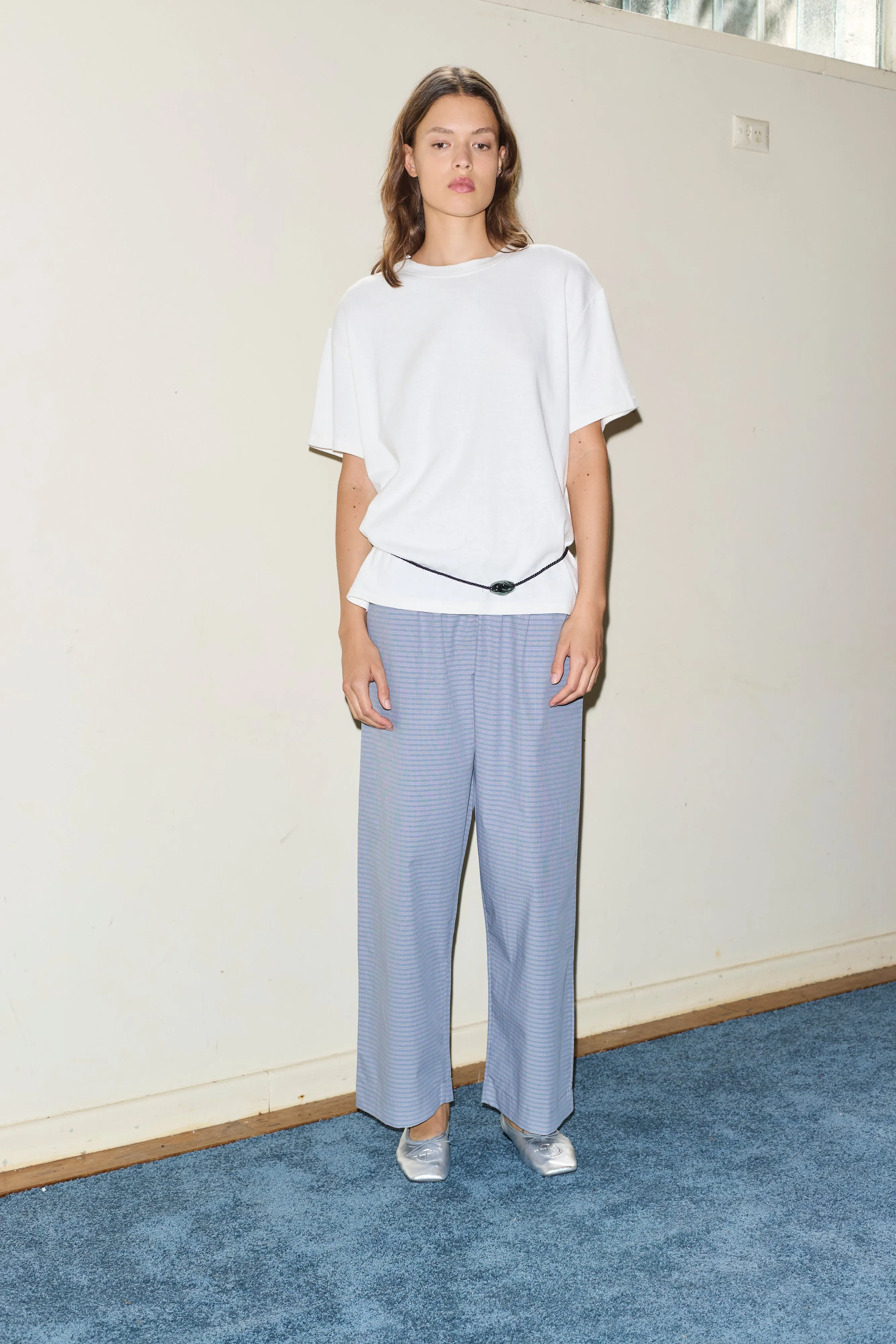 the ease trouser - pillow check sold by Deiji Studios product image thumbnail 5