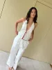 Open Halter Top - White sold by Deiji Studios