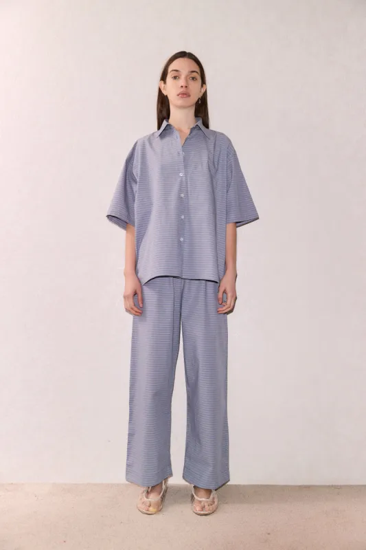 The Short Sleeve Shirt - Pillow Check sold by Deiji Studios