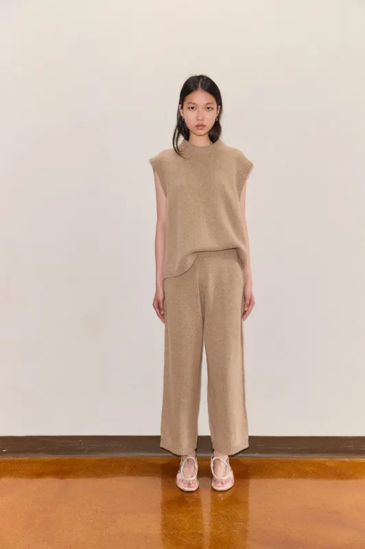 The Seam Knit Pant - Wheat sold by Deiji Studios