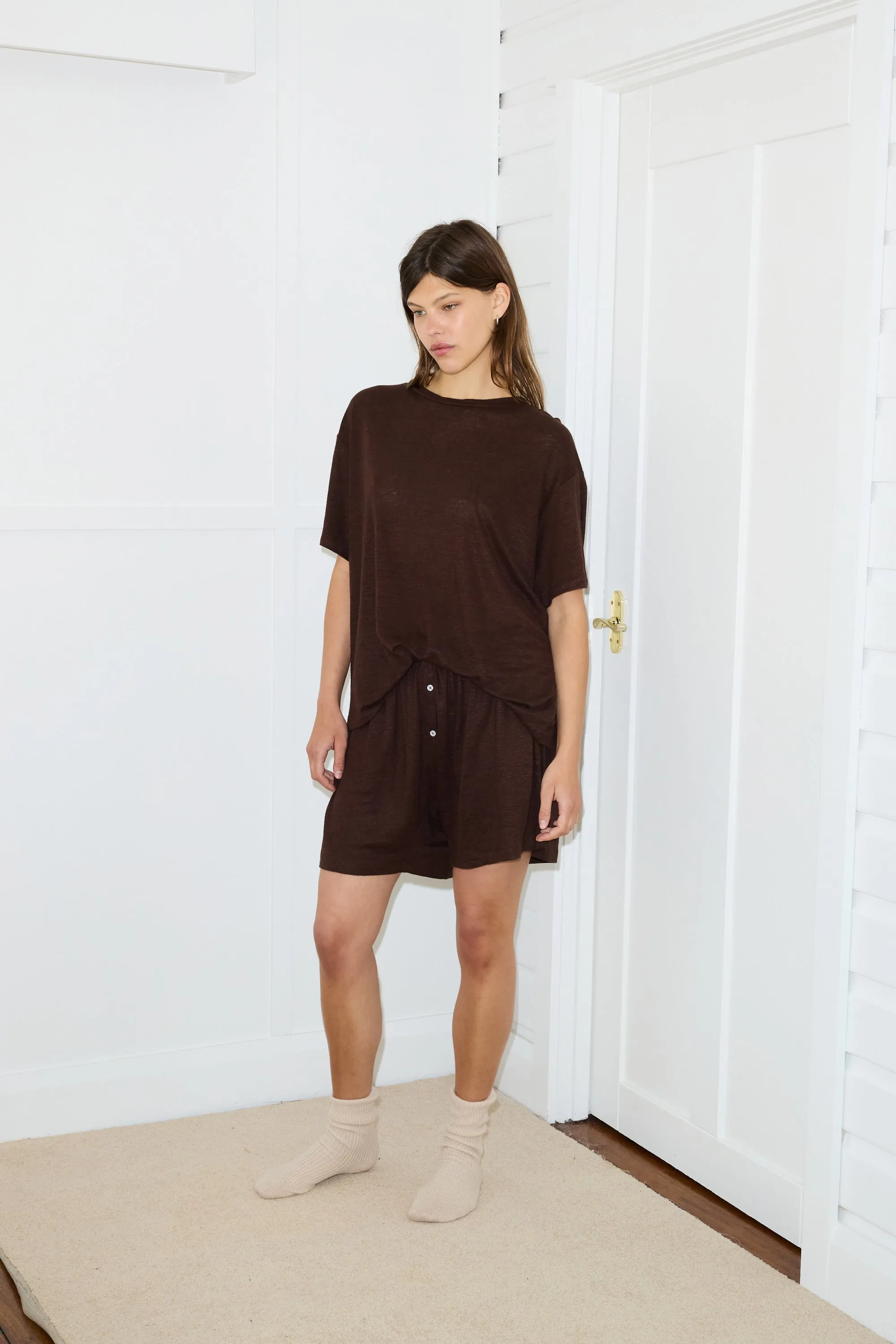 soft t shirt - chocolate sold by Deiji Studios product image thumbnail 3