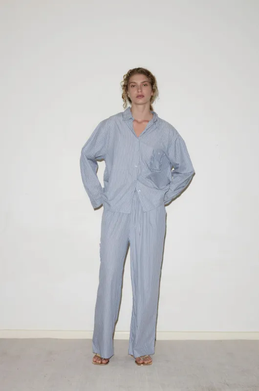 Cotton Pyjama Set - Glacier Stripe sold by Deiji Studios