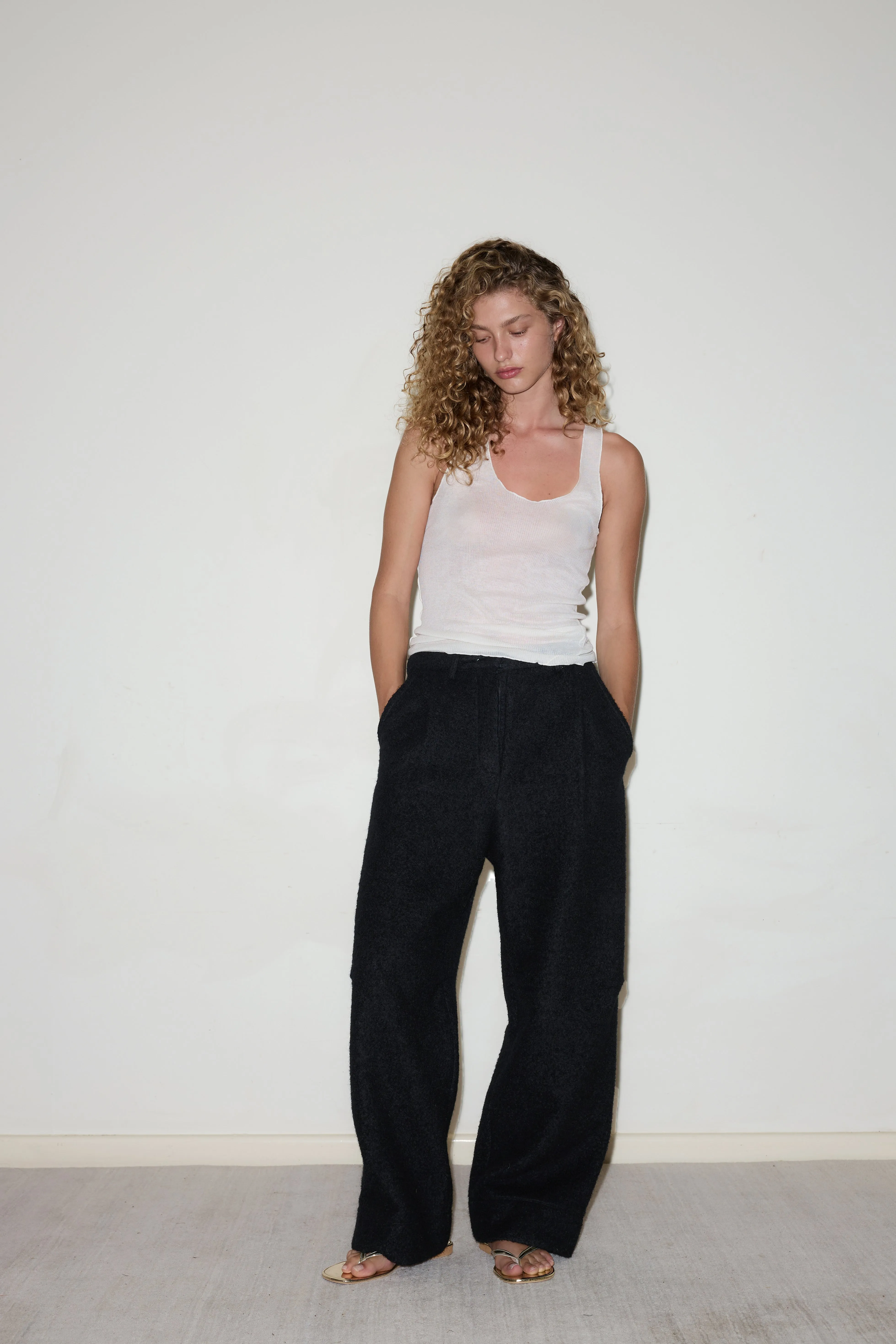 Boiled Wool Pant - Black sold by Deiji Studios product image thumbnail 3