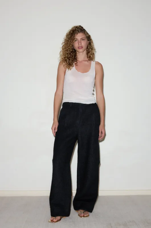 Boiled Wool Pant - Black sold by Deiji Studios