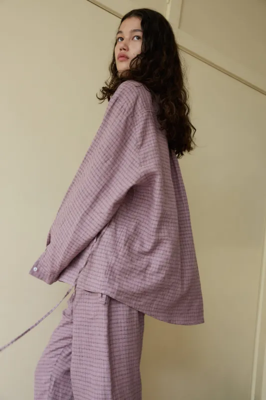 String Linen Set - Musk Check made by Deiji Studios