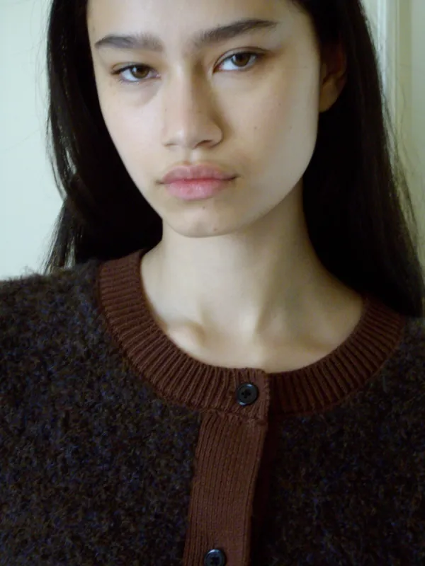 Looped Cardigan - Brown Multi sold by Deiji Studios