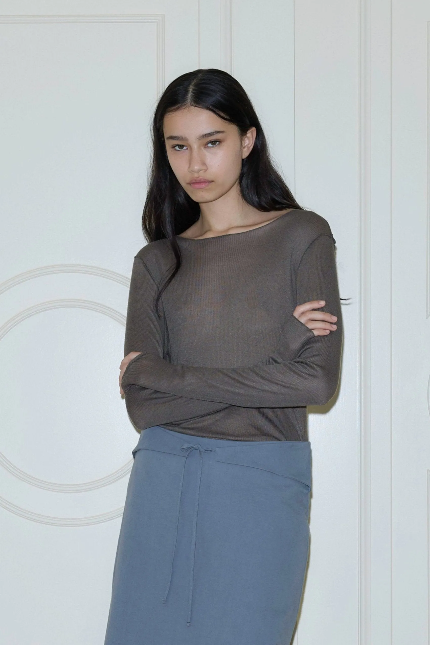 Knit Long Sleeve - Stone sold by Deiji Studios