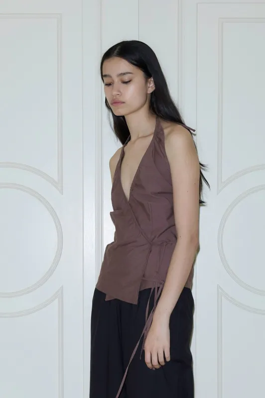 Drawcord Halter - Cedar sold by Deiji Studios