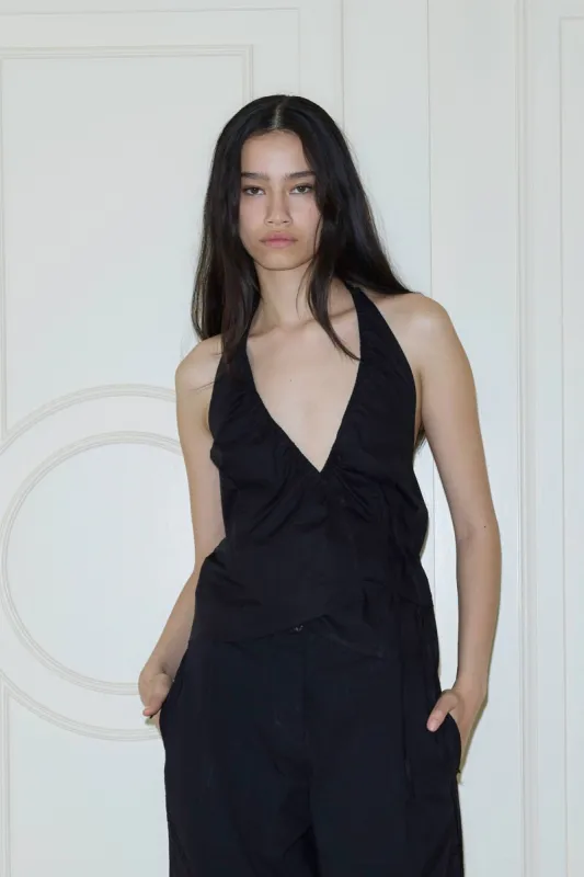 Drawcord Halter - Black sold by Deiji Studios