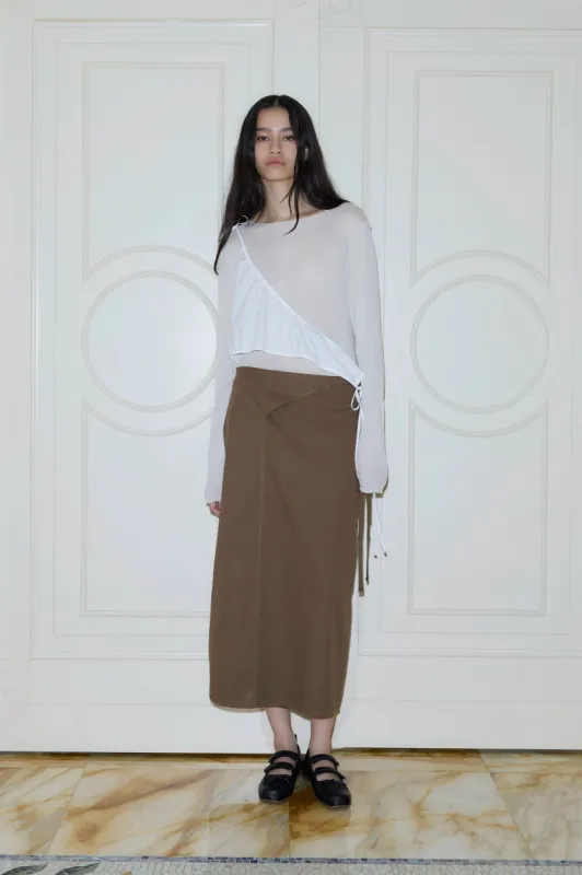 Crossover Skirt - Carob sold by Deiji Studios