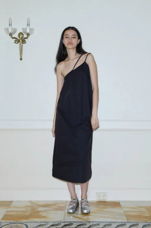 Off Shoulder Dress - Black made by Deiji Studios