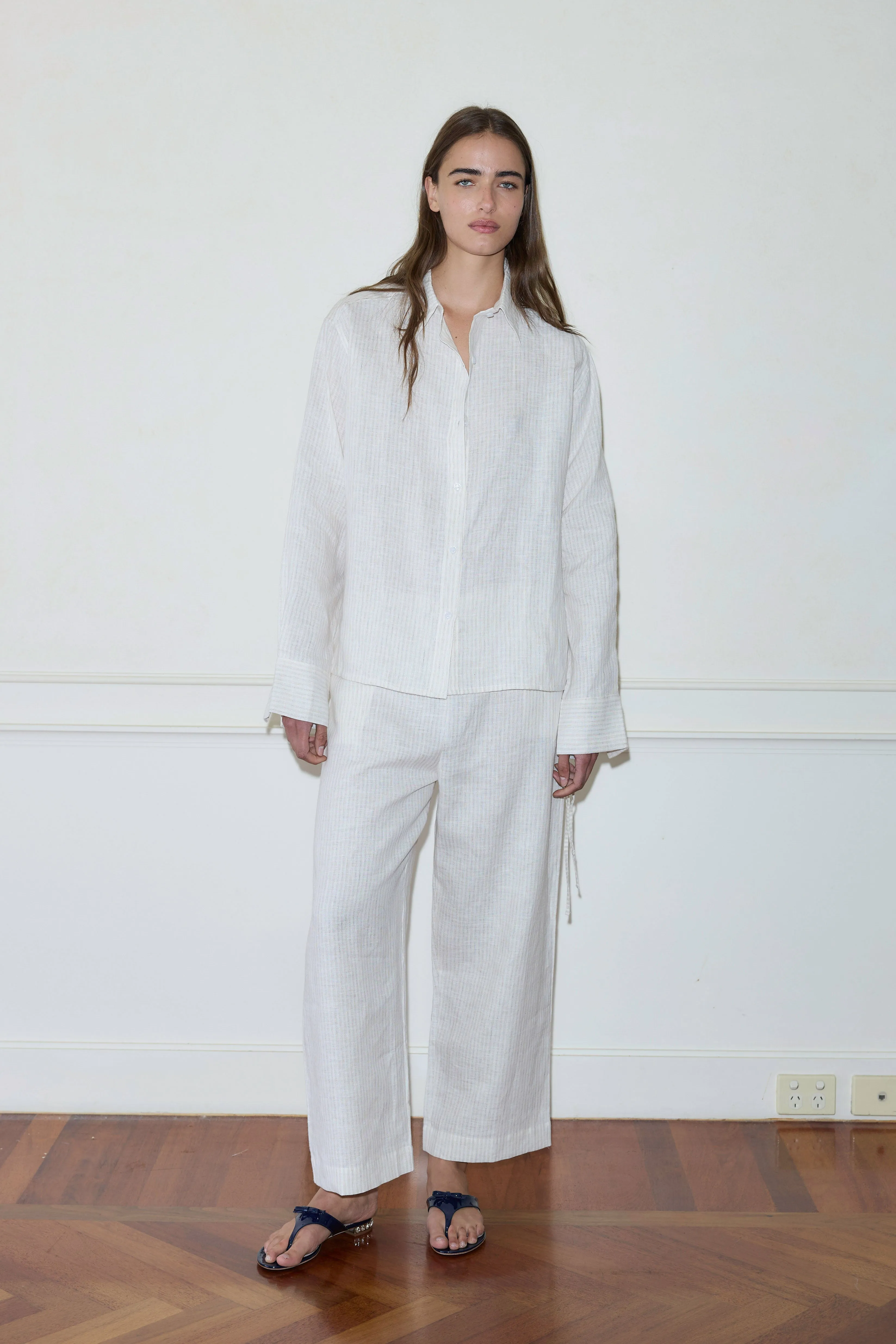 Tie Split Set - Linen Story Stripe sold by Deiji Studios