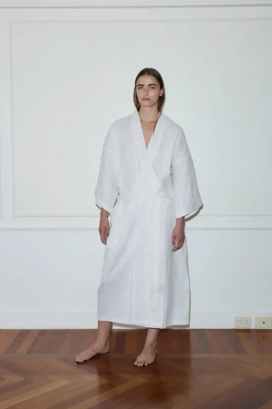 02 Robe - Linen Story Stripe made by Deiji Studios