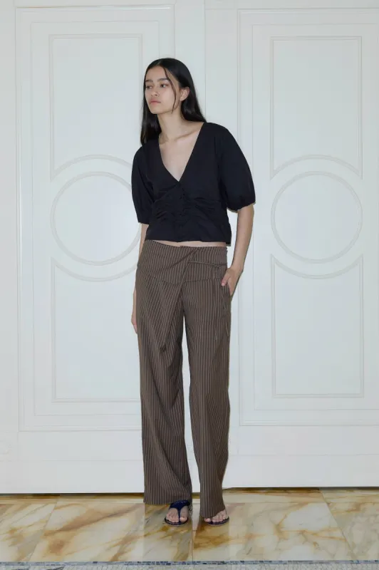 Folded Wool Pant made by Deiji Studios