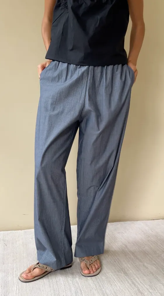 Ease Trouser - Blue Pinstripe sold by Deiji Studios product image thumbnail 4