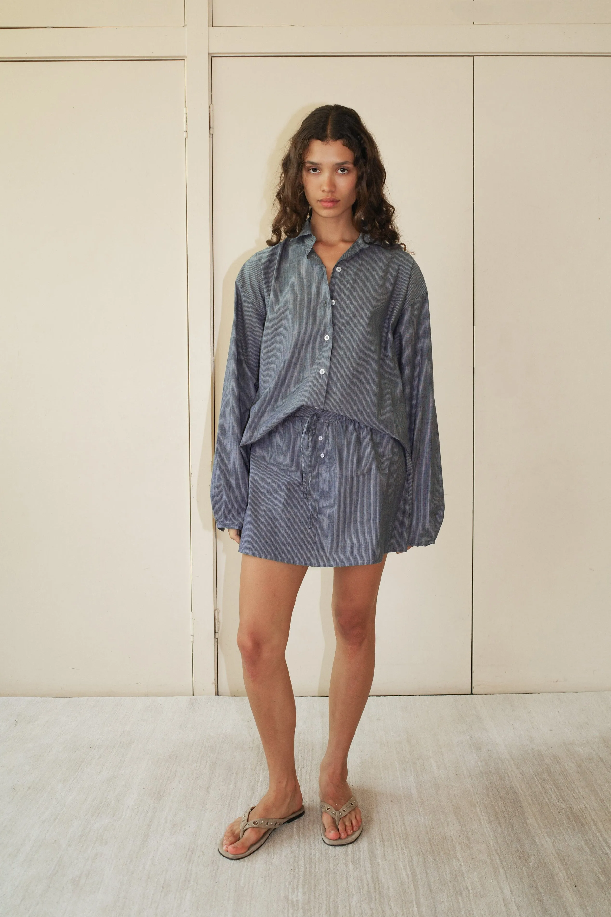 Day Shirt - Blue Pinstripe sold by Deiji Studios product image thumbnail 2