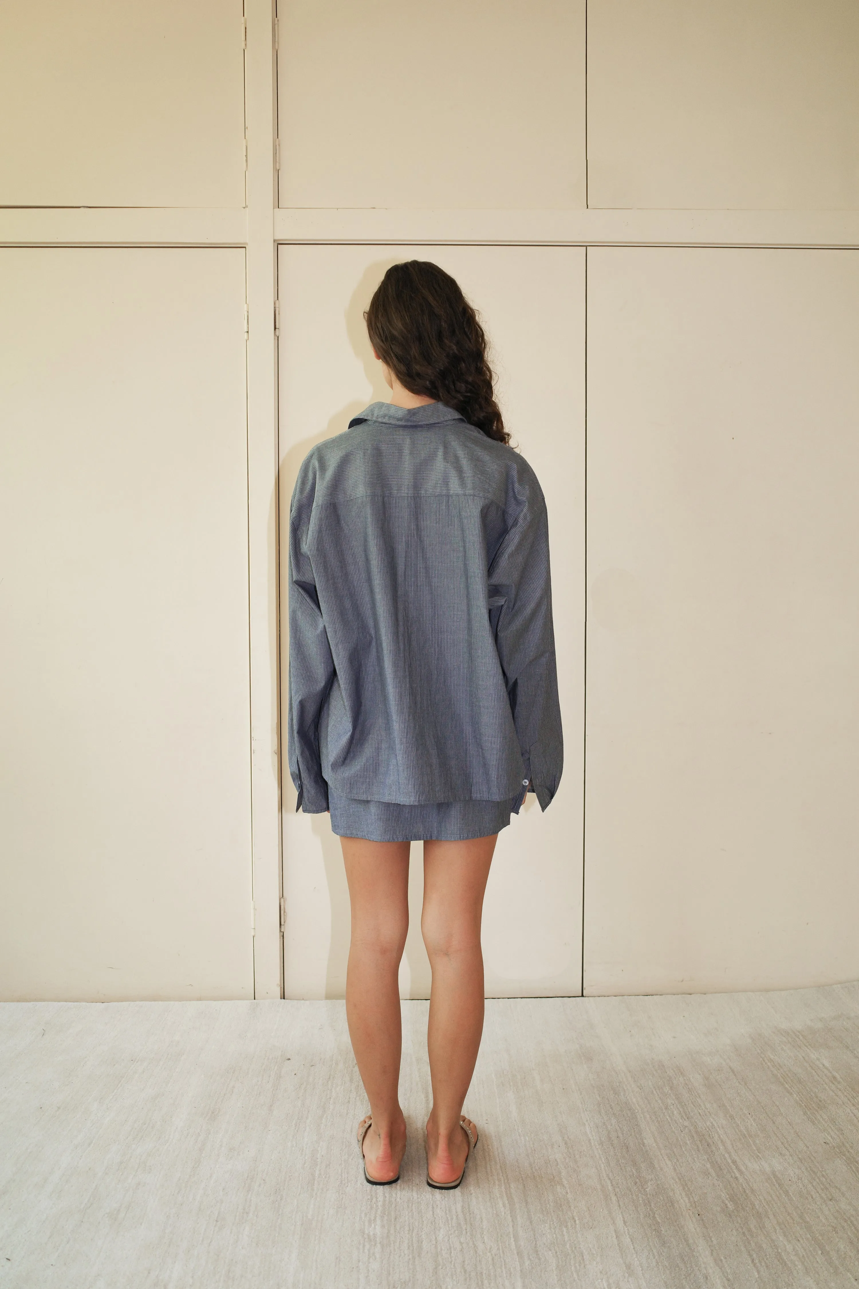 Day Shirt - Blue Pinstripe sold by Deiji Studios product image thumbnail 5