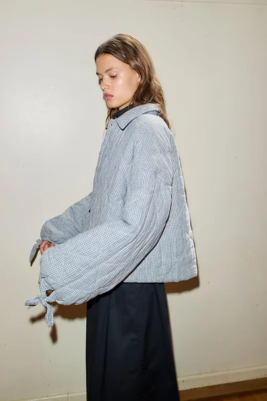 The Collared Quilt Coat - Field Check made by Deiji Studios