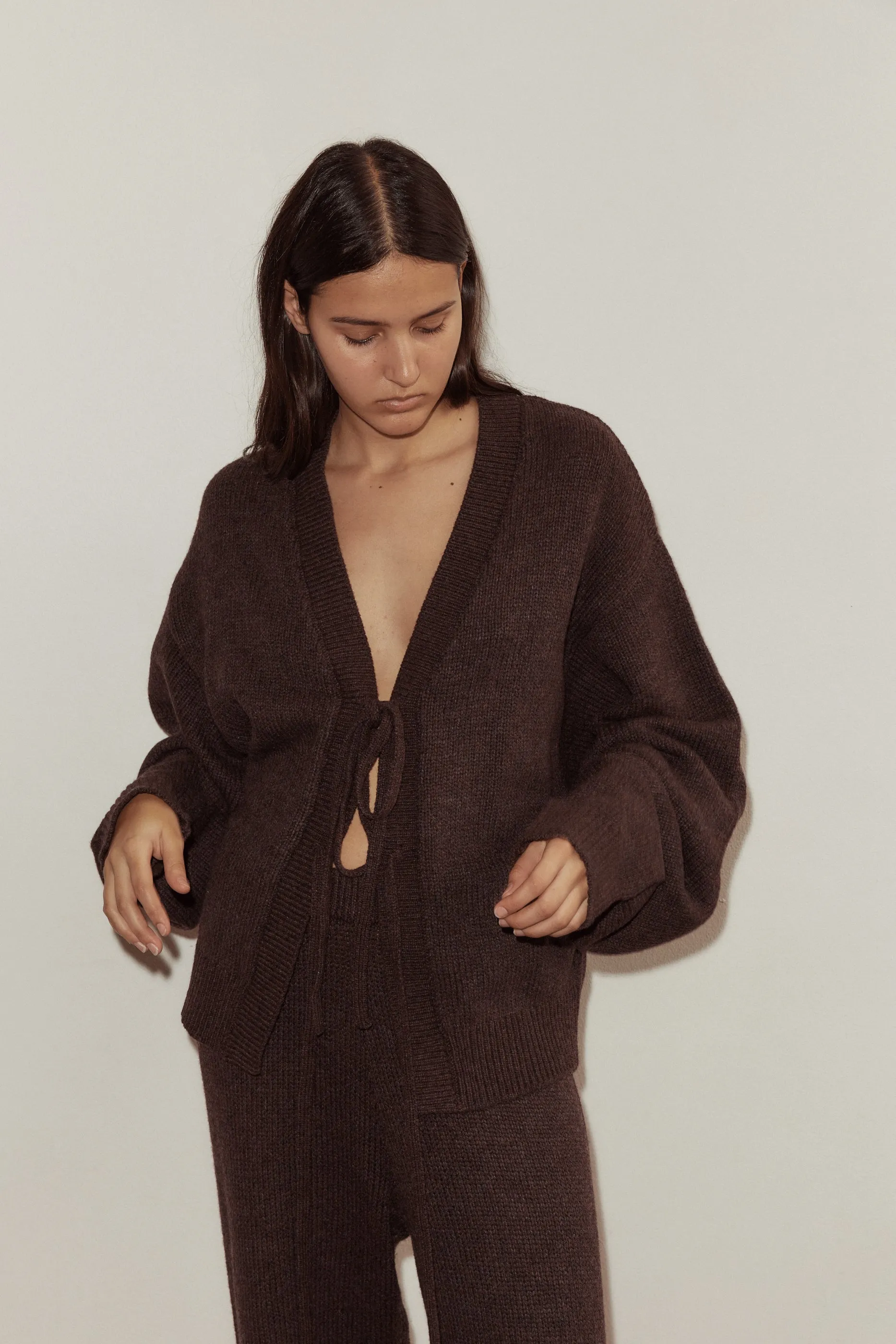 Two Tie Front Cardigan sold by Deiji Studios product image thumbnail 2