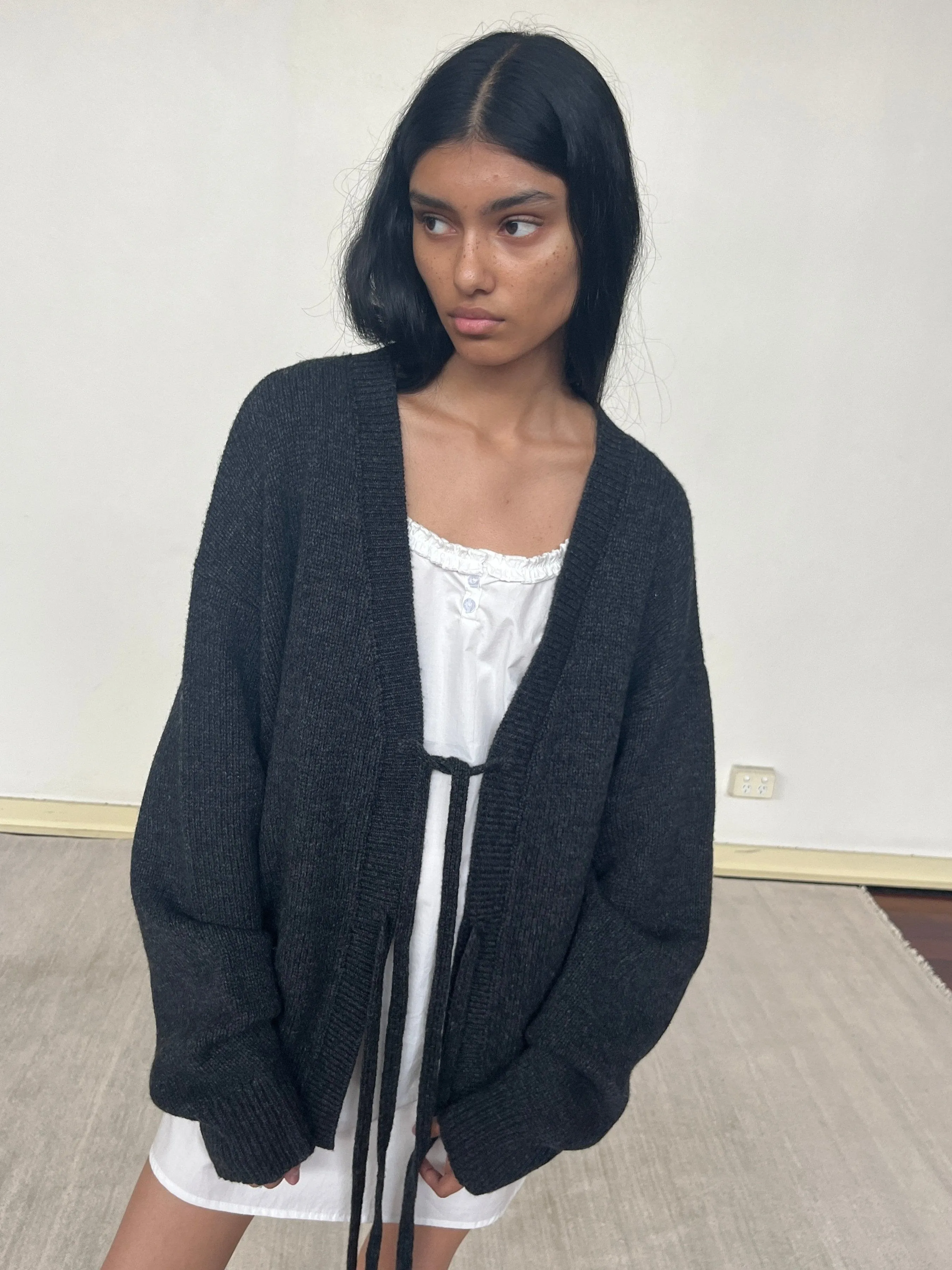 Two Tie Front Cardigan sold by Deiji Studios