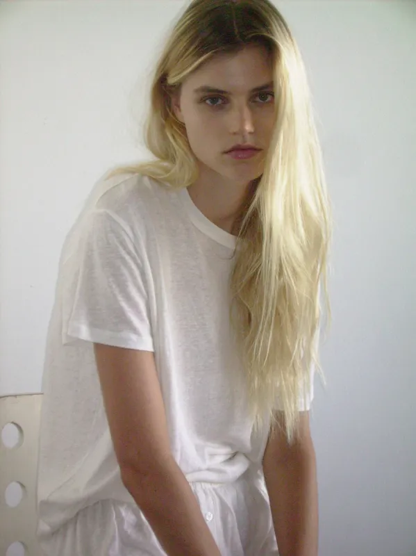 soft t shirt - ecru made by Deiji Studios