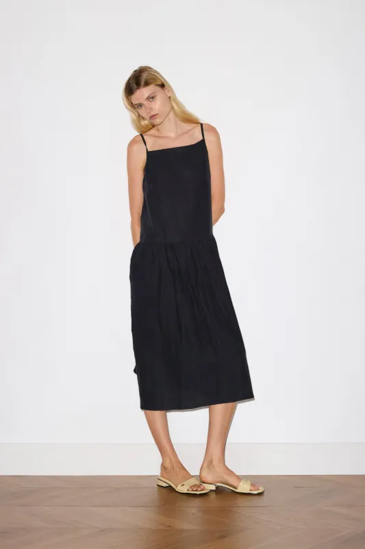 Gathered Halter Dress sold by Deiji Studios